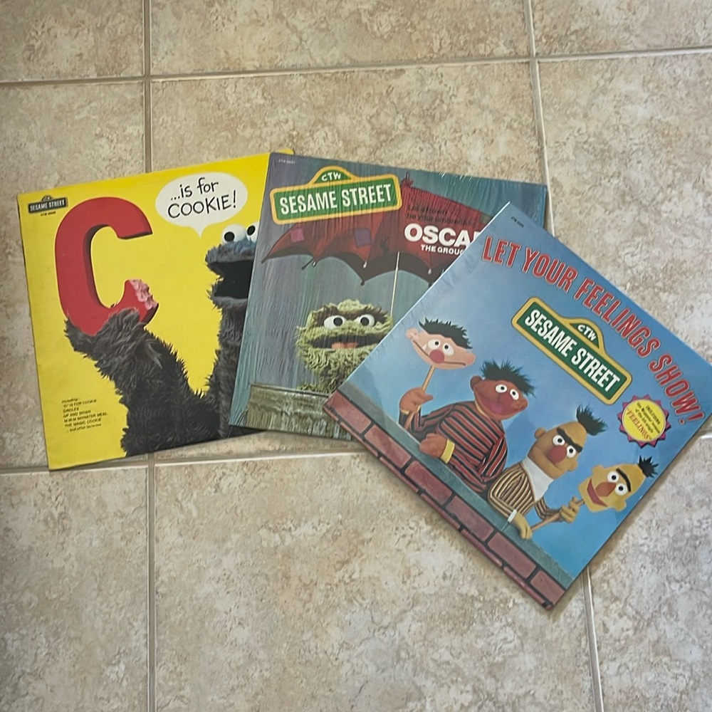 Vintage Sesame Street vinyls